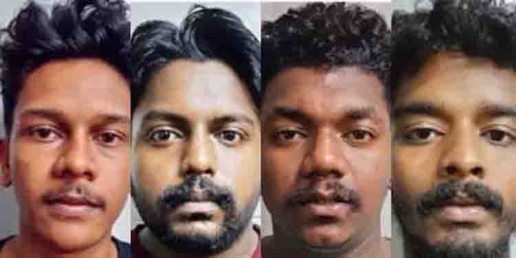 ബൈക്ക് യാത്രികനെ കാറിടിച്ച് വീഴ്ത്തി, വടിവാൾ വീശി 8 ലക്ഷം കുഴൽപ്പണം കവർന്നു; 4 പേർ മലപ്പുറത്ത് അറസ്റ്റിൽ