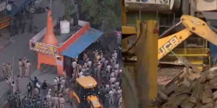 അനധികൃത നിർമ്മാണം: ഡൽഹിയിൽ ക്ഷേത്രവും ദർഗയും പൊളിച്ചുമാറ്റി പൊതുമരാമത്ത് വകുപ്പ്