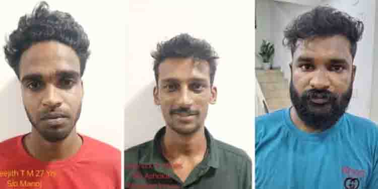 എം.ഡി.എം.എ കടത്ത്: രണ്ട് സംഭവങ്ങളിലായി മൂന്ന് യുവാക്കള്‍ അറസ്റ്റില്‍