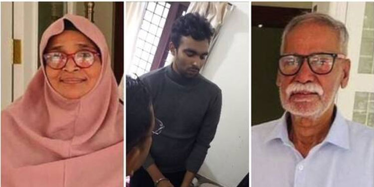 വൃദ്ധ ദമ്പതികളെ ചെറുമകൻ കൊന്നത് വെട്ടുകത്തിയും വലിയ കത്രികയും ഉപയോഗിച്ച്; കൊല പണത്തിന് വേണ്ടി, തെളിവെടുപ്പ്