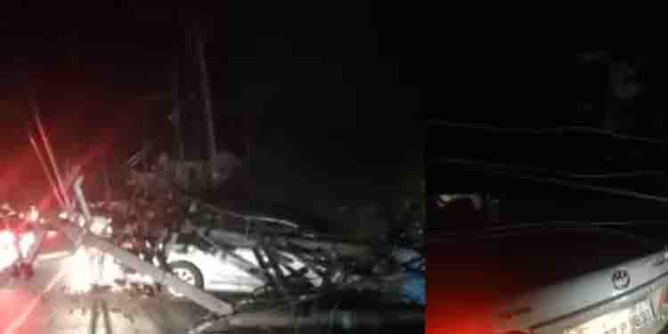 പനമരത്തെത്തിയ ഒരു കാർ രാവിലെ പിക്കപ്പിൽ ഇടിച്ചു, രാത്രി ട്രാൻസ്ഫോർമർ അടക്കം ആറ് പോസ്റ്റുകൾ ഇടിച്ചിട്ടു!