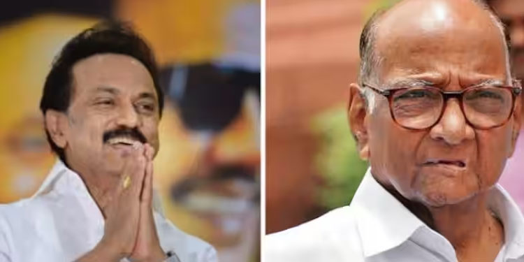 മഹാരാഷ്ട്രയിലെ അപ്രതീക്ഷിത രാഷ്ട്രീയ നീക്കം: ശരദ് പവാറിന് പിന്തുണ അറിയിച്ച് എം കെ സ്റ്റാലിൻ