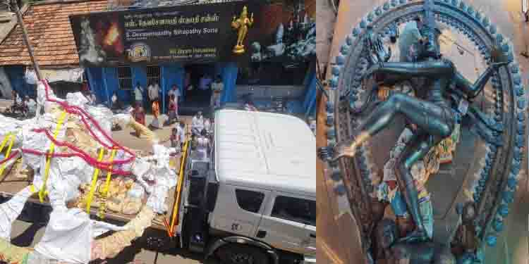 28 അടി ഉയരം, 19 ടണ് ഭാരം; ജി20 ഉച്ചകോടി വേദിയിലേക്ക് എട്ടു ലോഹങ്ങളില് തീര്ത്ത നടരാജ ശില്പം