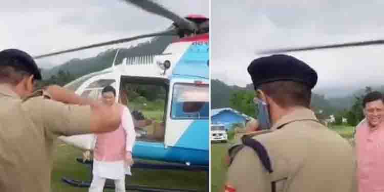 ഫോണിൽ സംസാരിച്ചുകൊണ്ട് മുഖ്യമന്ത്രിയെ സല്യൂട്ട് ചെയ്തു, എഎസ്‌പിക്കെതിരെ നടപടി