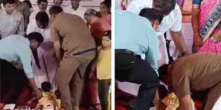 ആറുമാസം പ്രായമുള്ള മകളുമായി വന്ന് മന്ത്രിയുടെ കാലിൽ വീണു; ഡ്രൈവർക്ക് ജന്മനാട്ടിലേക്ക് സ്ഥലംമാറ്റം