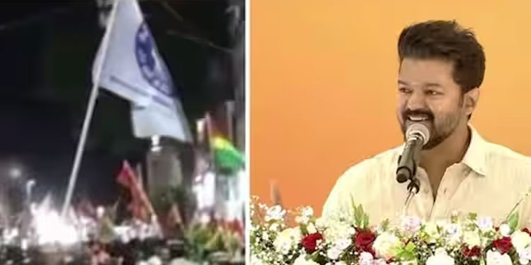 അണ്ണാമലൈയുടെ പദയാത്രയുമായി വിജയ്ക്ക് ബന്ധമില്ല; ബിജെപി പദയാത്രയിൽ വിഎംഐ പതാക; വിശദീകരിച്ച് വിജയ് മക്കൾ ഇയക്കം
