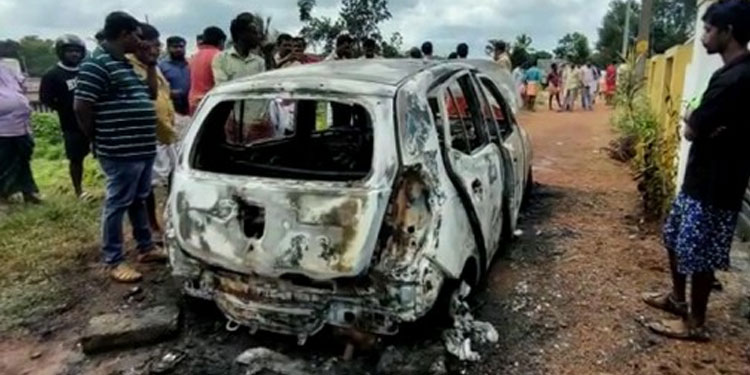 കോട്ടയത്ത്‌ ഓടിക്കൊണ്ടിരുന്ന കാറിന്‌ തീപിടിച്ചു ; ഉടമ ഗുരുതരാവസ്ഥയിൽ