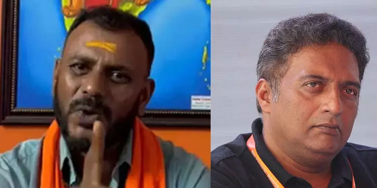 പ്രകാശ് രാജിനെതിരെ വധഭീഷണിയുമായി സംഘ് പരിവാർ നേതാവ്