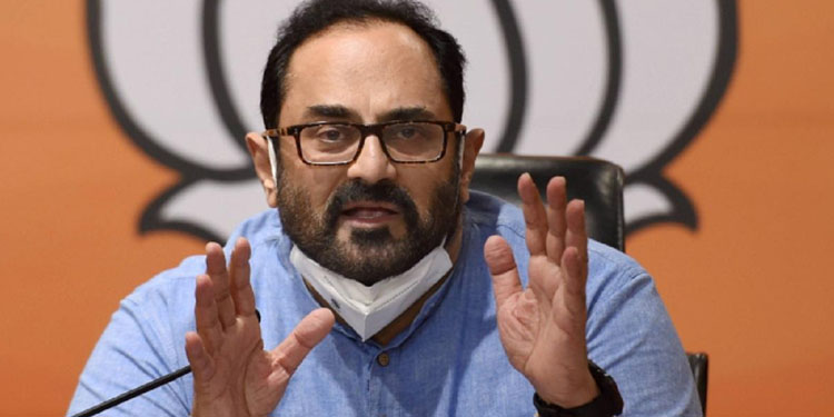 ഇന്ത്യയില്‍ വ്യാജവാ‍ർത്തകള്‍ പ്രചരിപ്പിക്കാനുള്ള വലിയ ശ്രമമെന്ന് കേന്ദ്രമന്ത്രി രാജീവ് ചന്ദ്രശേഖർ