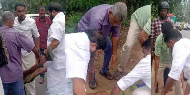 ‘അപകടത്തില്‍പ്പെട്ടവര്‍ക്ക് രക്ഷകരായി വി എൻ വാസവനും ജെയ്ക്ക് സി.തോമസും’; മനുഷ്യത്വം നഷ്ടമാവരുത്, അപകടത്തില്‍പ്പെട്ടവരെ വേഗം രക്ഷിക്കുയാണ് ലക്ഷ്യമെന്ന് മന്ത്രി