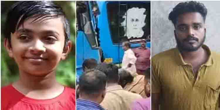 അമിത വേഗതയിൽ ബസ് ഓവർടേക്ക് ചെയ്യവെ അപകടം, അമ്മക്കൊപ്പം സ്കൂട്ടിയിൽ പോയ മകന് ദാരുണാന്ത്യം, ഡ്രൈവർ പിടിയിൽ