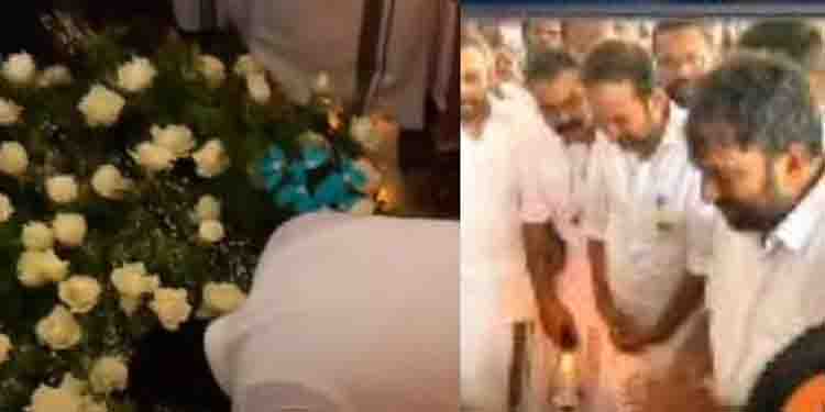 അപ്പയുടെ കല്ലറയിലെത്തി ചാണ്ടിയുടെ മൗന പ്രാര്‍ത്ഥന, ചുറ്റും പൊതിയുന്ന ജനം; പുതുപ്പള്ളിയില്‍ വികാരനിര്‍ഭരമായ രംഗങ്ങള്‍