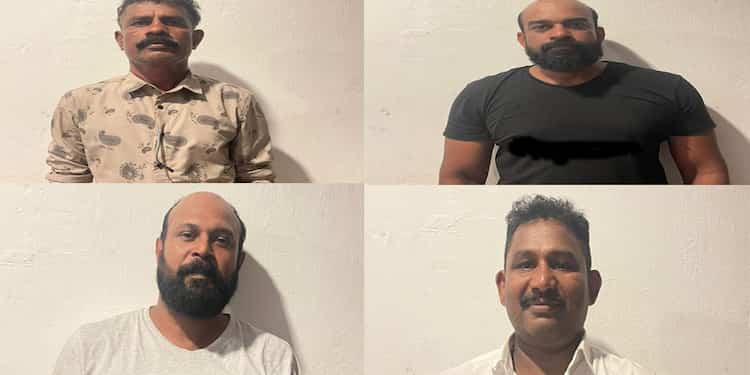 കരിപ്പൂർ സ്വർണ്ണക്കവർച്ചാ കേസിലെ തട്ടിക്കൊണ്ടു പോകൽ ; നാലംഗ ക്വട്ടേഷൻ സംഘം അറസ്റ്റിൽ