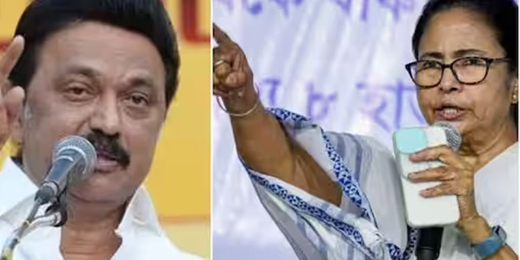 9 വ‍ർഷം മുമ്പത്തെ വാഗ്ദാനത്തിൽ സ്റ്റാലിൻ്റെ പരിഹാസം; മമതയുടെ ചോദ്യം, എന്ത് സംഭവിച്ചു? ‘പേരുമാറ്റത്തിൽ’ വിമർശനം