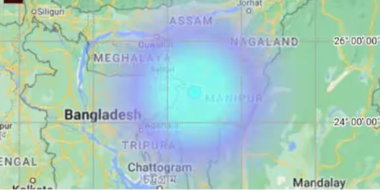 ത്രിപുരയില് ഭൂകമ്പം; 4.4 തീവ്രത