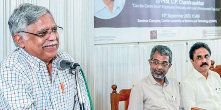 കേന്ദ്ര ധനകേന്ദ്രീകരണനയം സംസ്ഥാനങ്ങളെ  ഞെരുക്കുന്നു : പ്രൊഫ. സി പി ചന്ദ്രശേഖർ