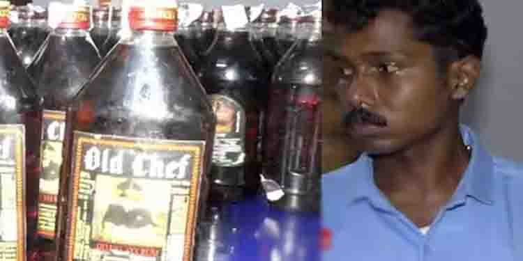 ഡ്രൈ ഡേയിൽ വിൽക്കാൻ സൂക്ഷിച്ചത് 105 കുപ്പി മദ്യം, ഒളിപ്പിച്ചത് സ്റ്റേഷനറി കടയിൽ; കൊല്ലത്ത് 29കാരൻ പിടിയിൽ