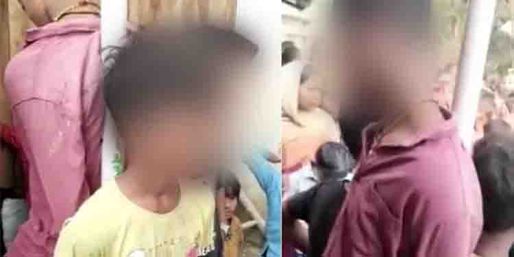 ബിസ്‌ക്കറ്റ് മോഷണം ; ബിഹാറിൽ കടയുടമ 4 കുട്ടികളെ തൂണിൽ കെട്ടിയിട്ട് മർദ്ദിച്ചു