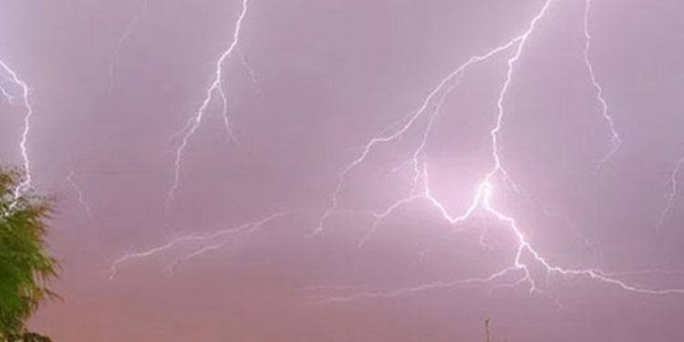 ഇടിമിന്നലോട് കൂടിയ മഴയ്‌ക്ക് സാധ്യത: ജാഗ്രതാ നിർദേശം