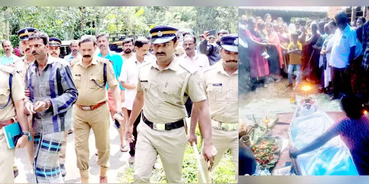 മ​ക​നെ കോ​ടാ​ലി​കൊ​ണ്ട് ത​ല​ക്ക​ടി​ച്ചു​കൊ​ന്ന സം​ഭ​വം; തെളിവെടുപ്പിനെത്തിയപ്പോഴും കൂസാതെ ശിവദാസൻ