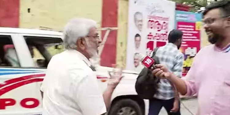 മുഖ്യമന്ത്രിയുടെ ഉപദേഷ്ടാവിനെ പൊലീസ് തടഞ്ഞു; കടത്തിവിടാൻ ഇടപെട്ട മാധ്യമപ്രവർത്തകരോട് തട്ടിക്കയറി