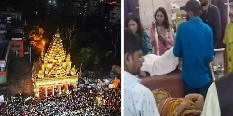 ദുർഗാപൂജക്കിടെ തിക്കിലും തിരക്കിലും പിഞ്ചുകുഞ്ഞ് ഉൾപ്പെടെ മൂന്ന് പേർ മരിച്ചു