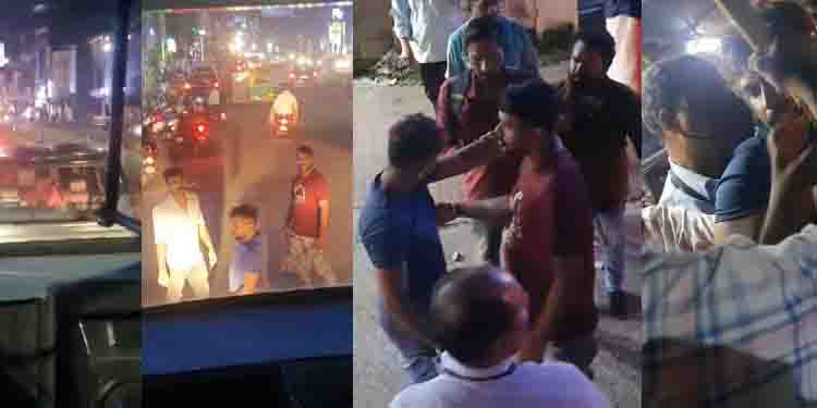 തിരുവനന്തപുരത്ത് കെഎസ്ആർടിസി ബസിന് മുന്നിൽ യുവാക്കളുടെ പോർവിളി; ഉള്ളിൽ കടന്നും ബഹളമുണ്ടാക്കി