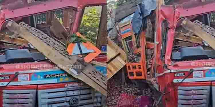 മലപ്പുറത്ത് ചരക്കുലോറി മറിഞ്ഞു; ലോറിക്കടിയില്‍ കുടുങ്ങി ഡ്രൈവര്‍ക്ക് ദാരുണാന്ത്യം