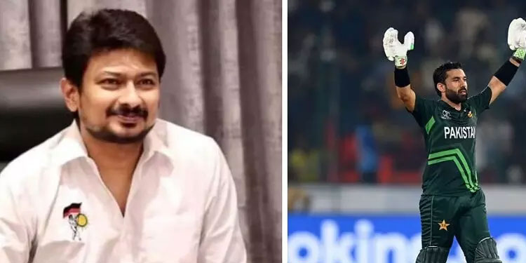 റിസ്‌വാനെതിരെ ‘ജയ് ശ്രീറാം’ വിളികളുമായി കാണികൾ; തരംതാഴ്ന്ന പ്രവൃത്തിയെന്ന് ഉദയനിധി സ്റ്റാലിൻ