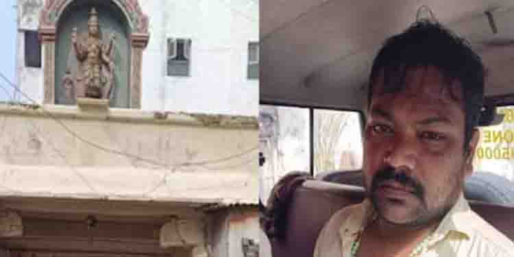 പ്രാര്‍ഥന ഫലിക്കുന്നില്ല, ക്ഷേത്രത്തിന് നേരെ പെട്രോൾ ബോംബെറ് ; പ്രതി അറസ്റ്റിൽ
