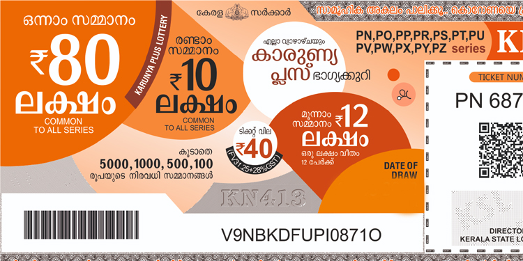 80 ലക്ഷം നിങ്ങൾക്കാകുമോ ? കാരുണ്യ പ്ലസ് ലോട്ടറി ഫലം പ്രഖ്യാപിച്ചു