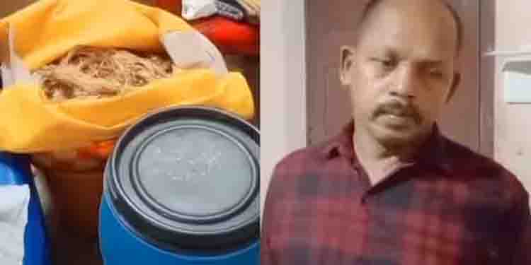 നഗരമധ്യത്തിലെ വാടക വീട്ടിൽ വ്യാജവാറ്റ് കേന്ദ്രം ; ക്രിമിനൽ കേസുകളിലെ പ്രതി പിടിയിൽ