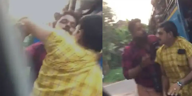 കാര്‍ തടഞ്ഞുനിര്‍ത്തി മര്‍ദ്ദിച്ചു: ബസ് ജീവനക്കാരുടെ ലൈസന്‍സ് സസ്പെന്‍ഡ് ചെയ്ത് പൊലീസ്