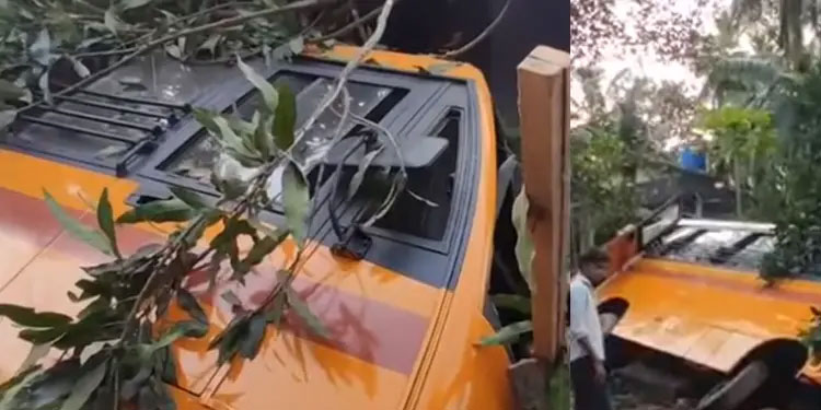 മലപ്പുറത്ത് സ്കൂൾ ബസ് മറിഞ്ഞ് 25ഓളം വിദ്യാർഥികൾക്ക് പരിക്ക്