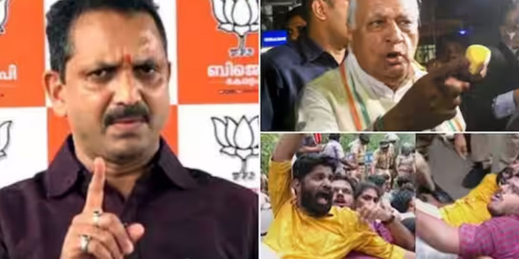 എസ്എഫ്ഐ ഹൂളിഗണിസം ഗവർണറോട് തുടർന്നാൽ നവകേരള വേദിയിൽ ബിജെപി പ്രതിഷേധം തുടങ്ങും: മുന്നറിയിപ്പുമായി സുരേന്ദ്രൻ