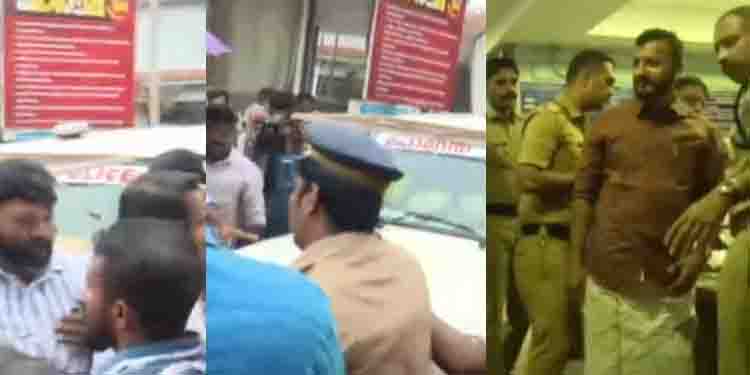 രാഹുല്‍ മാങ്കൂട്ടത്തിലിനെ കൊണ്ടുപോയ പൊലീസ് വാഹനം തടഞ്ഞു; പ്രതിഷേധവുമായി യൂത്ത് കോണ്‍ഗ്രസ്