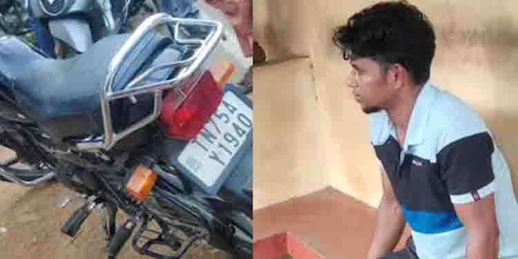 തമിഴ്നാട് രജിസ്ട്രേഷൻ ബൈക്ക്, മദ്യലഹരിയിൽ യുവാവ്; വിദ്യാർത്ഥികളെ വിടാതെ പിന്തുടർന്നു, പിടികൂടി നാട്ടുകാർ