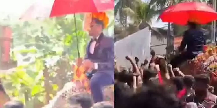 ഒട്ടകപ്പുറത്തെ കല്യാണാഘോഷം; കേസെടുത്ത് പൊലീസ്