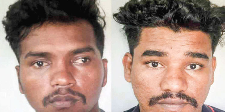 മൊ​ബൈ​ല്‍ ഫോ​ണ്‍ ക​ട​യി​ലെ മോ​ഷ​ണം; പൊ​ലീ​സ് ഹോം ​ഗാ​ര്‍ഡ് ഉ​ള്‍പ്പെ​ടെ ര​ണ്ട് ക​ർ​ണാ​ട​ക സ്വ​ദേ​ശി​ക​ള്‍ പി​ടി​യി​ല്‍