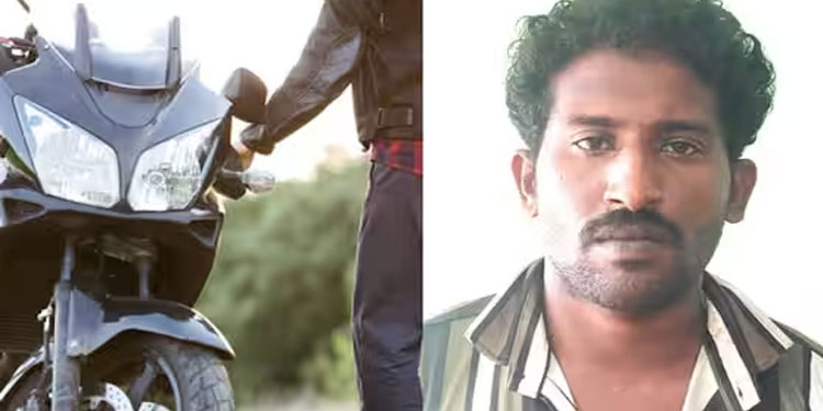 കുർബാനയ്ക്ക് വന്നയാളുടെ ബൈക്ക് മോഷ്ടിച്ചു, കാറിലിടിച്ച് മുങ്ങി, വാഹനപരിശോധനയിൽ ഓടി രക്ഷപ്പെട്ടു, ഒടുവിൽ…