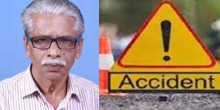 മറി കടക്കാന്‍ ശ്രമിക്കുന്നതിനിടെ സ്കൂട്ടറിലിടിച്ച് കാർ, 75കാരന് ദാരുണാന്ത്യം