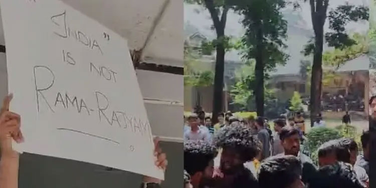 ‘ഇന്ത്യ രാമരാജ്യമല്ല’: പ്രതിഷേധിച്ച വിദ്യാർഥിക്ക് എൻഐടിയിൽ സസ്‌പെൻഷൻ; മർദിച്ചവർക്കെതിരെ നടപടിയില്ല