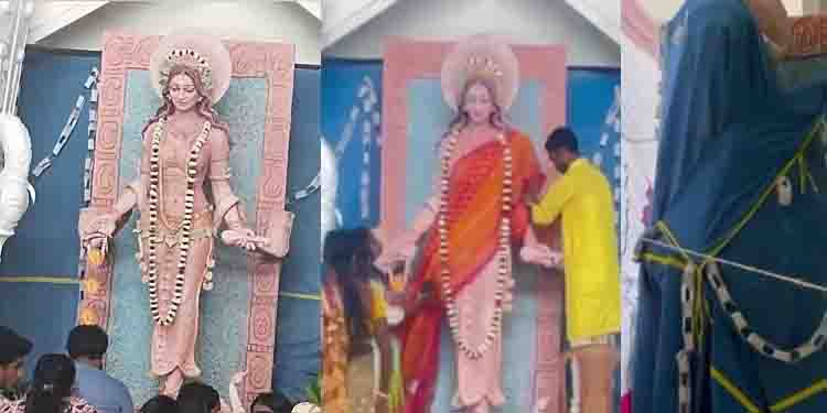 സരസ്വതി വിഗ്രഹത്തിൽ സാരിയില്ല; ത്രിപുരയിലെ സർക്കാർ കോളജിൽ എബിവിപി പ്രതിഷേധം