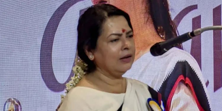 ‘ഭാരത് മാതാ കീ ജയ്ക്ക് ശക്തിപോര; സദസിനോട് ക്ഷോഭിച്ച് കേന്ദ്രമന്ത്രി മീനാക്ഷി ലേഖി