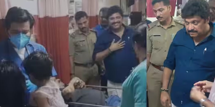 മന്ത്രി വാഹനം ആശുപത്രിയിലേക്ക് ചീറിപ്പാഞ്ഞു, ഒന്നര വയസുകാരിയടക്കം 3 ജീവനുകൾ; രക്ഷകനായി കെബി ഗണേഷ് കുമാർ