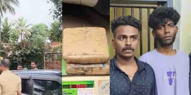 നാല് കിലോഗ്രാം കഞ്ചാവുമായി അഞ്ചു പേരെ എക്സൈസ് പിടികൂടി