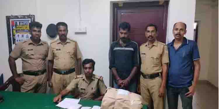 രഹസ്യ വിവരത്തെ തുടർന്ന് പരിശോധന; കഞ്ചാവ് കടത്തിയ യുവാവ് പിടിയിൽ