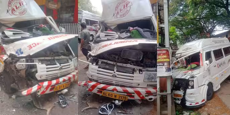 കോഴിക്കോട് ആംബുലന്‍സും ട്രാവലറും കൂട്ടിയിടിച്ച് വൻ അപകടം, 8 പേര്‍ക്ക് പരിക്ക്