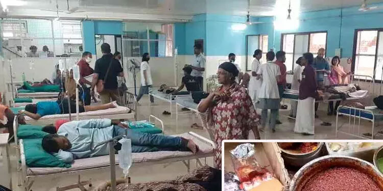 വർക്കലയിൽ വൻ ഭക്ഷ്യവിഷബാധ; റസ്റ്റോറന്റിൽ നിന്നും ഭക്ഷണം കഴിച്ച 60 ഒാളം പേർ ആശുപത്രിയിൽ