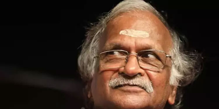 തിരുവനന്തപുരത്തെ മൂന്ന് സ്ഥാനാർഥികൾക്കും തന്‍റെ വോട്ടില്ലെന്ന് ശ്രീകുമാരൻ തമ്പി; ശതാഭിഷേക വേളയിൽ ആശംസ നേരാനെത്തിയ സ്ഥാനാർഥികളോടായിരുന്നു പ്രതികരണം